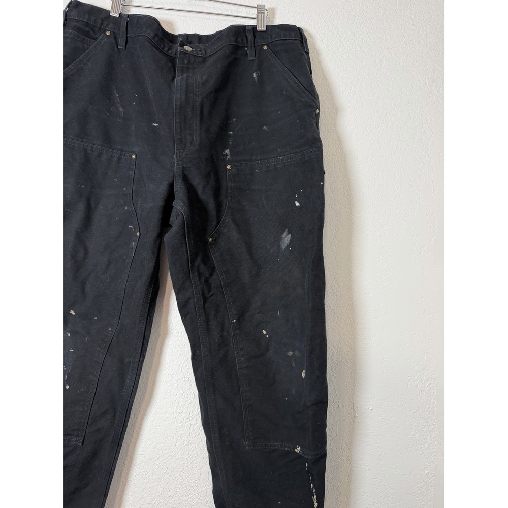 Carhartt Double Knee Carpenter Pants B136 BLK Size 40x30 Original Fit - Picture 3 of 8